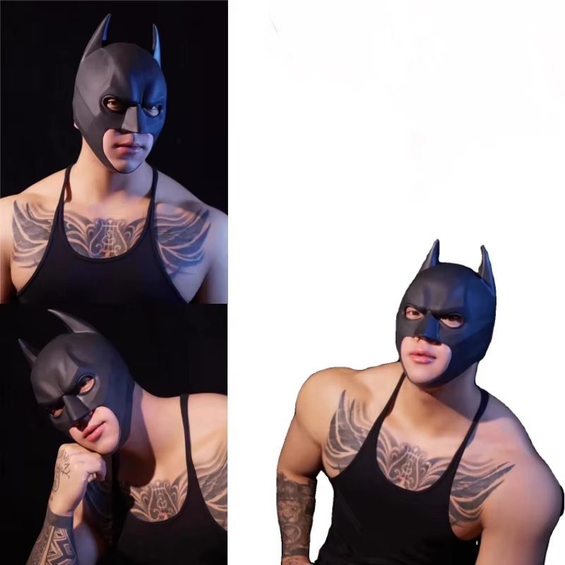 Respirator Half Face - Halloween Black Bat Mask Superhero Cosplay
