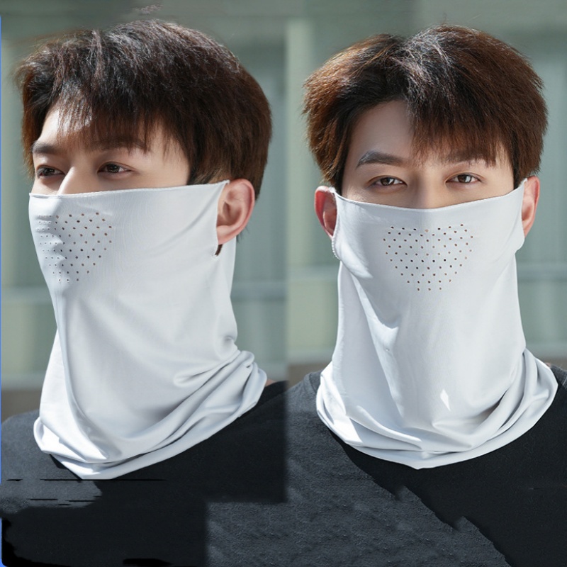Neck Gaiter Face Cover - Summer Ice Silk Face Scarf Neck