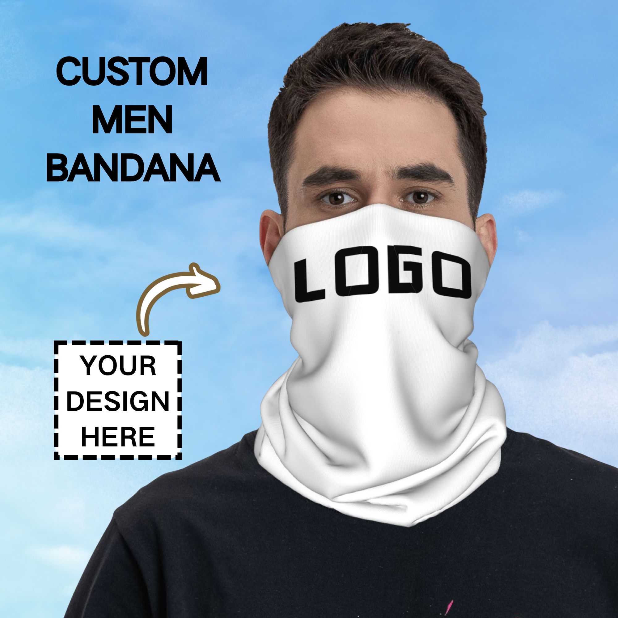 Custom Photo Logo Seamless Nec - đánh giá và giá Neck Gaiter Face Cover