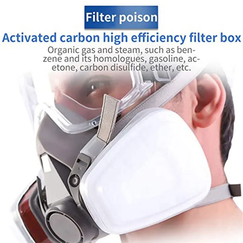 7in1 Gas Proof Half Face Mask  - đánh giá và giá Respirator Half Face