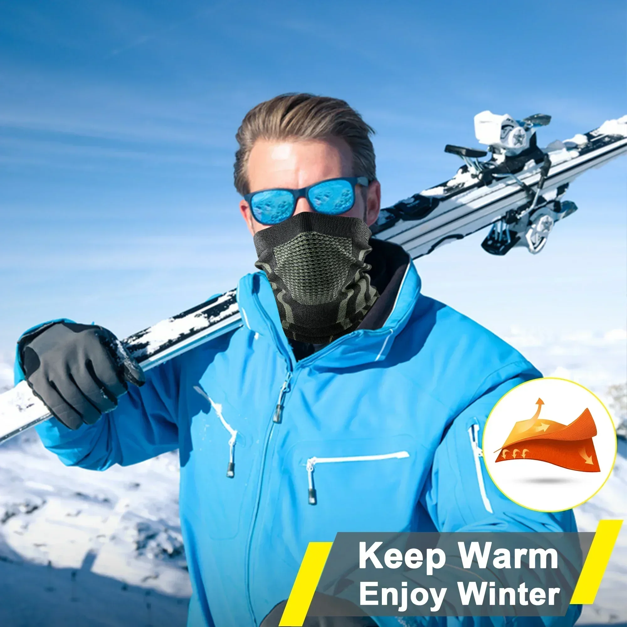 Mùa Đông Vòng Ống Mềm Mại Cao  - đánh giá và giá Sports Mask Breathable
